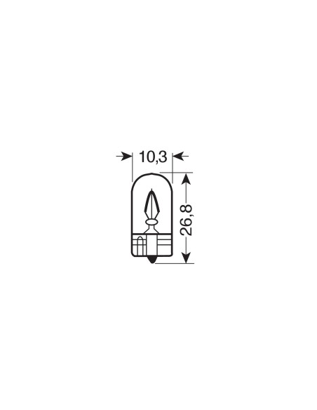 12V Ultra Life - W5W - 5W - W2,1x9,5d - 1 pz  - Sfuso
