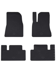 Tappetino per Auto 4 pcs Nero Gomma