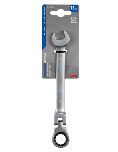 Chiave combinata con cricchetto snodato - 15 mm 2