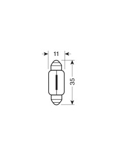 24V Original Line - C5W - 11x35 mm - 5W - SV8,5-8 - 1 pz  - Sfuso 2