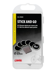 Stick & Go, kit 6 pezze riparazione adesive per camere d’aria 2