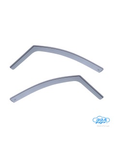 Set deflettori aria anteriori ad incastro, tipo lungo - compatibile per Citroen C3 (11/16 07/20)