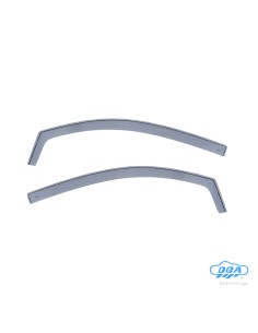 Set deflettori aria anteriori ad incastro, tipo lungo - compatibile per Fiat 500 (07/07 06/19)  - Fiat 500C (07/09 08/20)