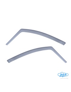 Set deflettori aria anteriori ad incastro, tipo lungo - compatibile per Lancia Musa (09/04 12/13)