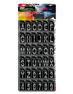 3D Letters - Espositore da 180 pezzi - Type-5
