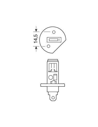 24V Hyper-Led 39 - 13 SMD x 3 chips - (H1) - P14,5s - 1 pz  - Scatola - Bianco