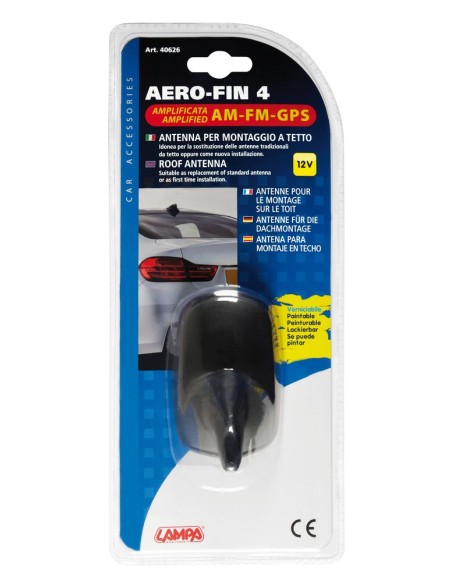 Aero-Fin 4, antenna amplificata AM/FM/GPS