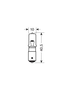 24V Lampada alogena micro - H21W - 21W - BAY9s - 10 pz  - Scatola 2