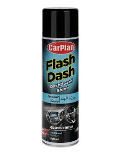 Flash Dash, pulitore per cruscotti, effetto lucido - 500 ml - Cocco
