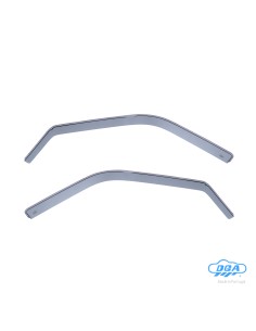Set deflettori aria anteriori ad incastro, tipo lungo - compatibile per Fiat Doblò 5p (01/10 07/22)  - Fiat Doblò Cargo (01/10 