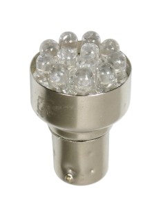 24V Lampada Multi-Led 12 Led - (P21/5W) - BAY15d - 1 pz  - Scatola - Bianco