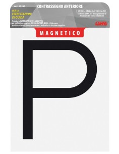 Contrassegno per esercitazioni guida, magnetico - Anteriore