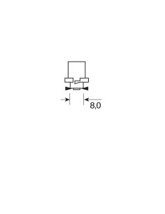 24V Led series - 1 Led SMD - (R11) - B8,0 - 20 pz  - Busta - Rosso 2