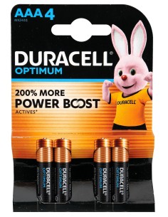 Duracell Optimum, mini stilo “AAA”, 4 pz