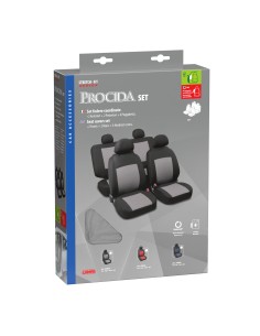 Procida, set fodere coordinate - Nero/Grigio 2
